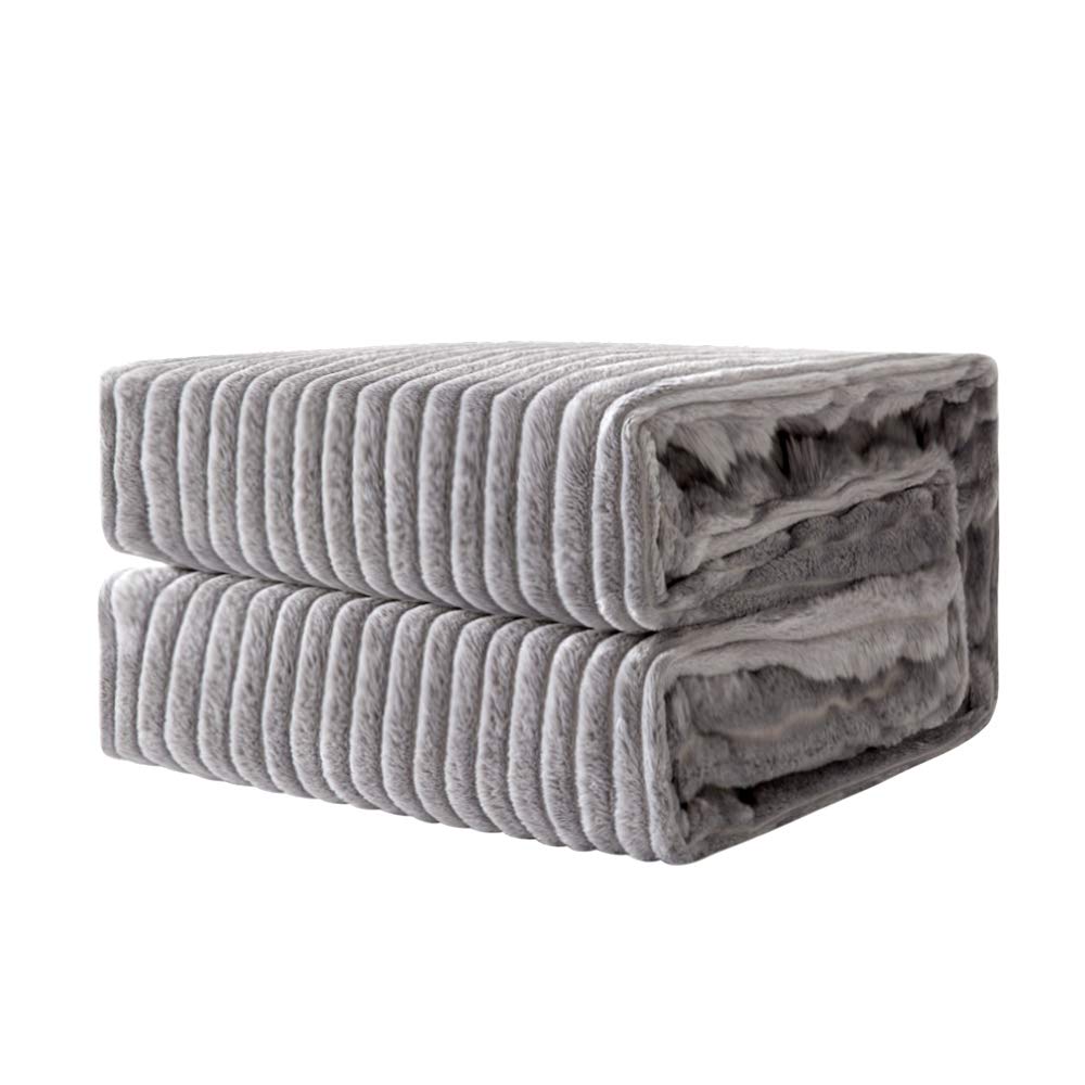 MIULEE Flannel Fleece Throw Blankets Soft Warm Comfortable Throws for Sofa Cordu