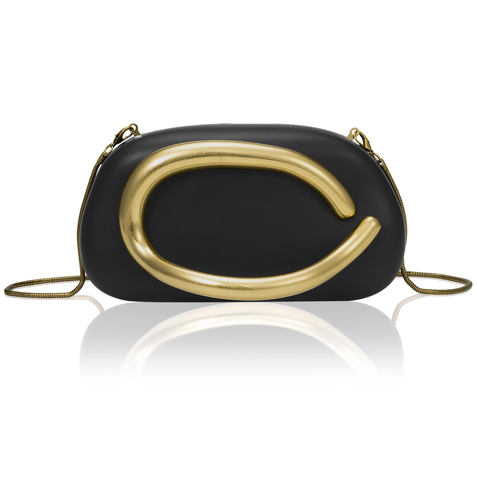 PU Leather Women's Evening Handbags Chocolates Clutch Purse Easy Match with Chai