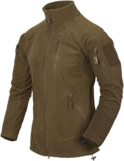 Helikon Men's Alpha Tactical Jacket Grid Fleece Olive Green