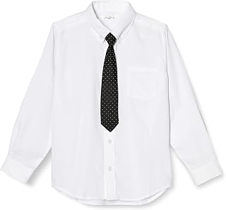 Mine River 3500 Boys' Oxford Button Down Shirt with Tie