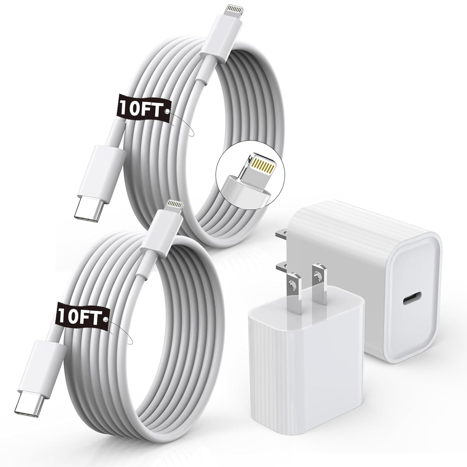 [Apple MFi Certified]10FT Fast iPhone Charger,Extra Long Apple Charger Fast Char