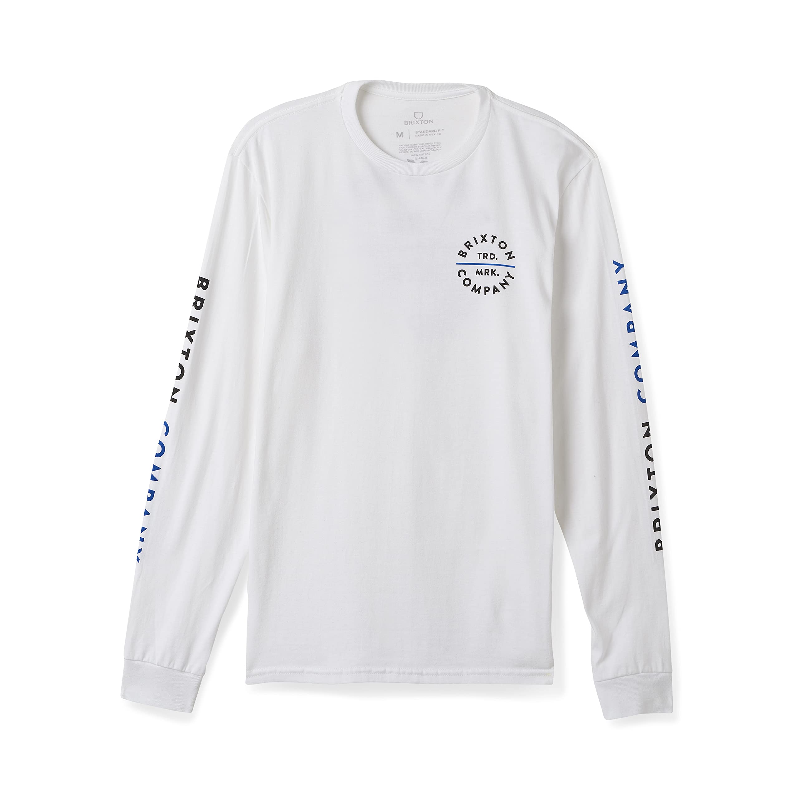 BRIXTON Mens Pledge Long Sleeve Standard T-Shirt