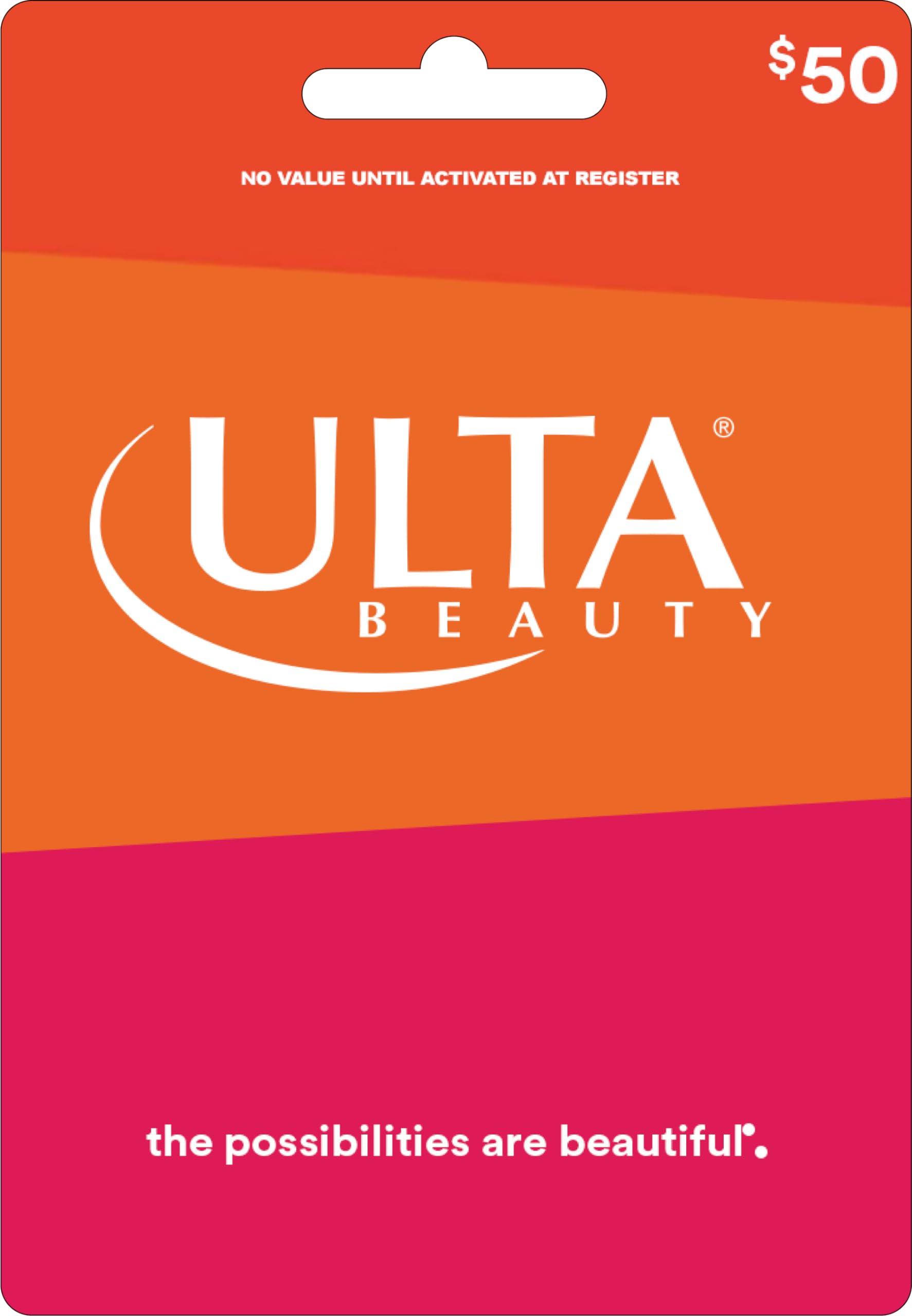 Ulta Beauty Physical Gift Card | Evergreen - $50