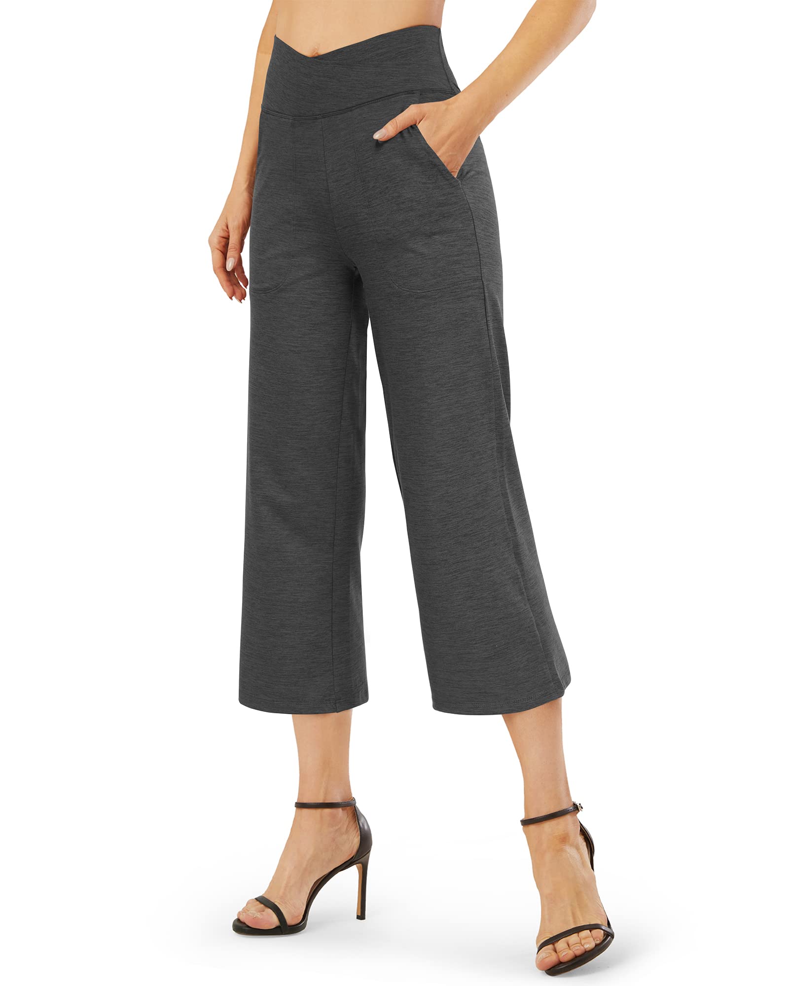 G4Free Womens Wide Leg Pants with Pockets for Yoga Casual Work