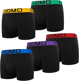 L&K 5/10 Lot Men's Cotton Boxer Shorts - Sizes M to 5XL - Men's Classic Pack Colours with Elastane 1116