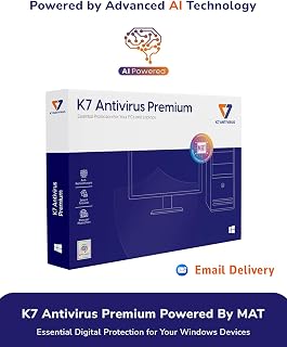 K7 Antivirus Premium Antivirus Software 2026 for laptop/pc|1 User,1 Year| Antivirus,Internet Protection,Threat protection | 2hr Email Delivery-No CD