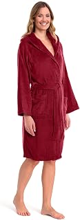 Caleffi - Men's Bathrobe – Women's Bathrobe in Cotton Terry – Men's Bathrobe with Hood – Swimming Pool Gym Bathrobe – Soft and Absorbent, Quick Drying