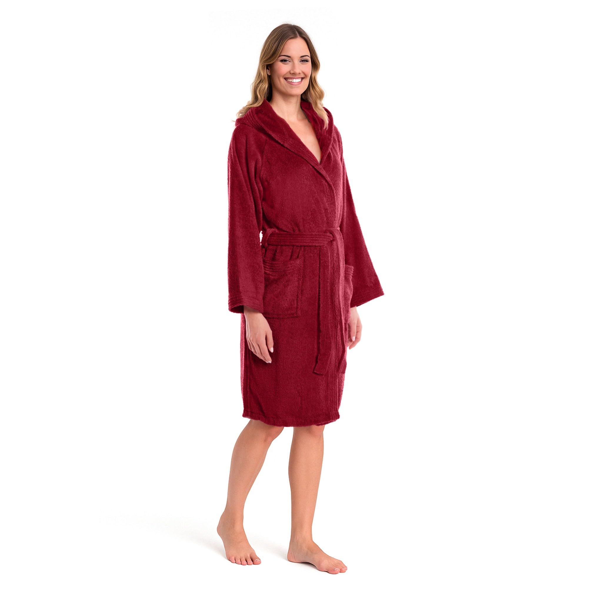Caleffi - Men's Bathrobe – Women's Bathrobe in Cotton Terry – Men's Bathrobe wit