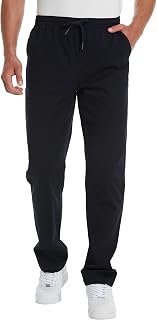 TTZ Men's Tall Casual Pants 34/36" Inseam Stretch Cotton Pull-On