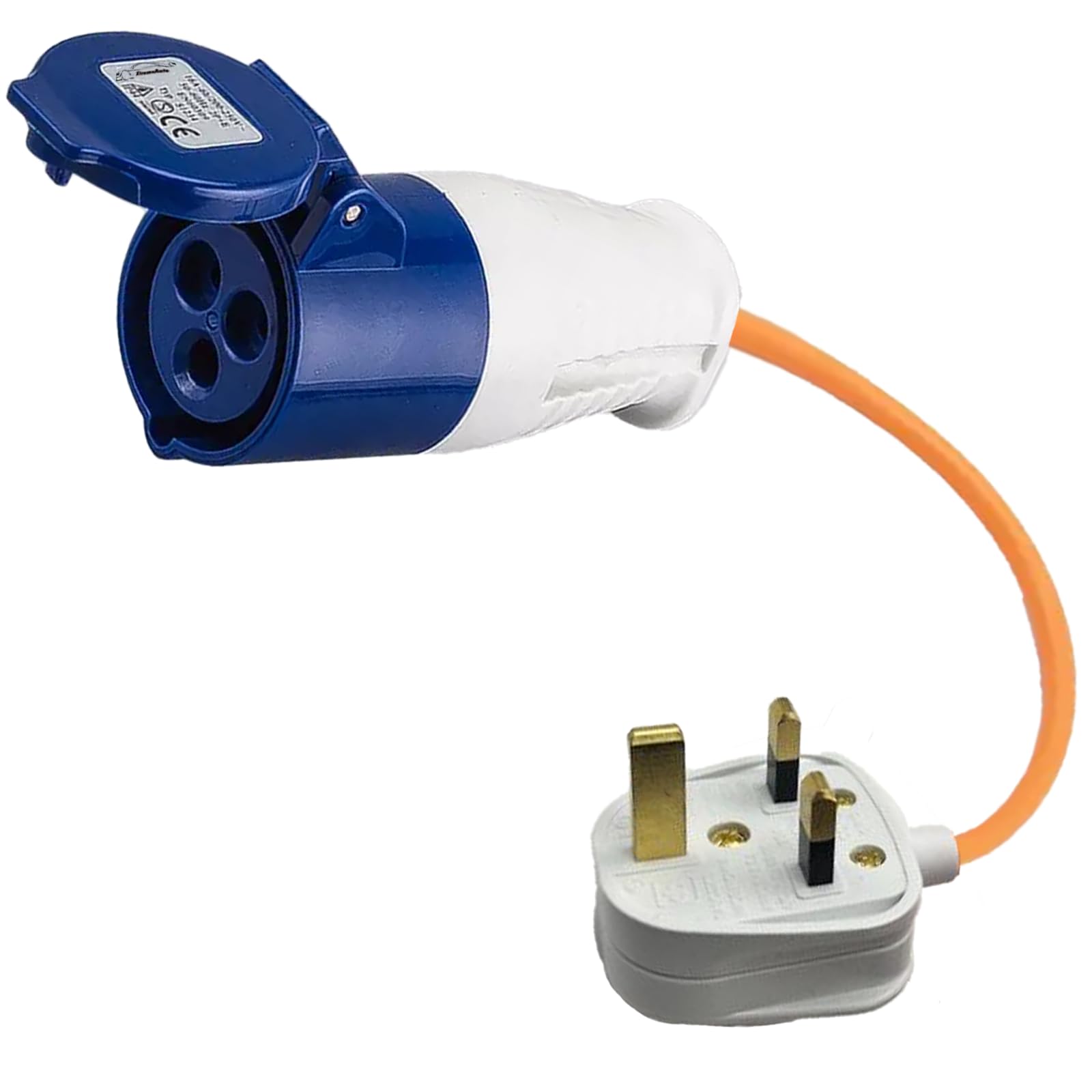 Xtremeauto 16amp to 13amp Adapter Caravan Hook Up Cable 240V 3 Pin UK Electric H