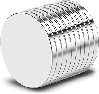 TRYMAG Magnets, Round Refrigerator Magnet for Fridge, 10Pcs | Heavy Duty Magnet, Disc Magnet for Whiteboard, Multi-Use Rare Earth Magnets for Crafts, Dry Erase Board, Billboard, Office