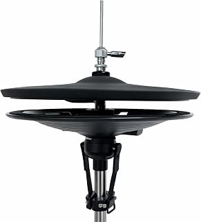 Lemon LE-HHC12 12" 2-Piece 2-Zone Electronic Hi-Hat Cymbals | Full-Size Acoustic-Style System, Top Cymbal Pad & Bottom Controller, Compatible with Alesis & Roland