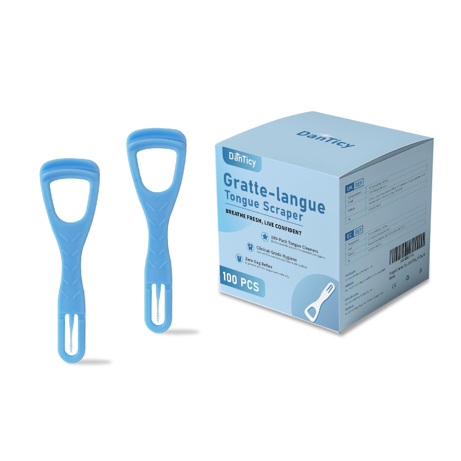 Tongue Cleaner, Tongue Scraper, Disposable, Plastic Scraper, Clean Tongue, Promo