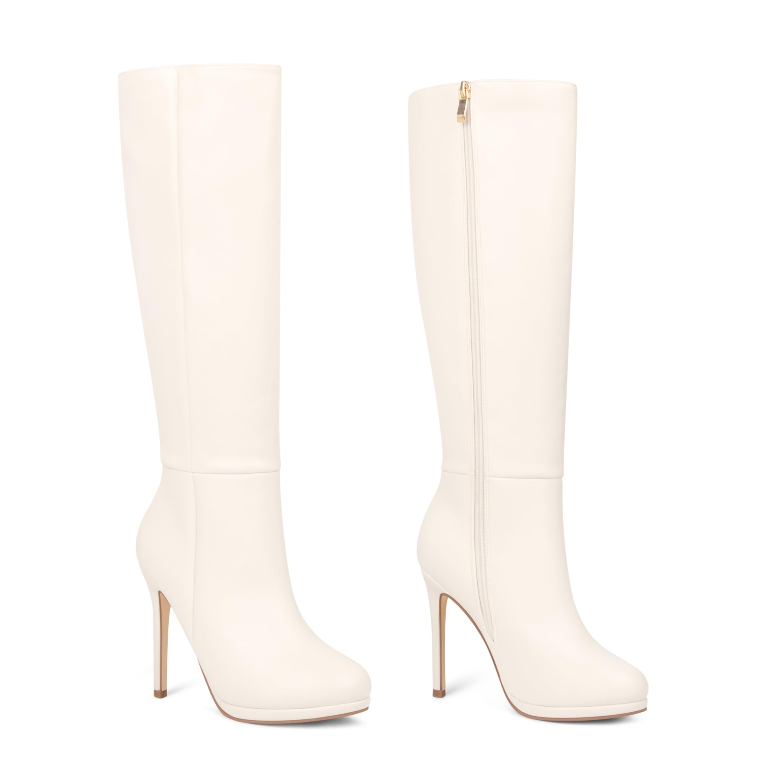 MERUMOTE Women's Platform Stiletto Boot Knee High Boots