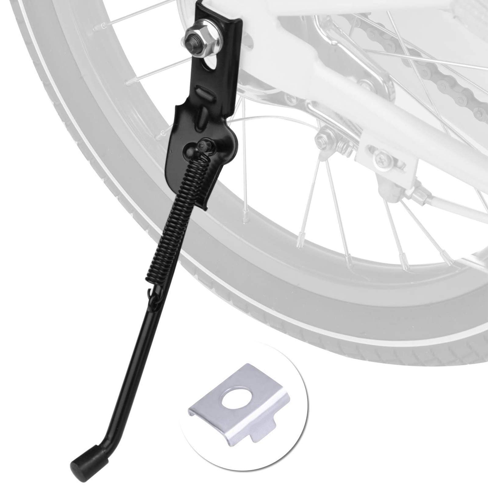 SEISSO Bike Kickstand for Kids Bike, Universal Rear Side Bicycle Kick Stand, Pre