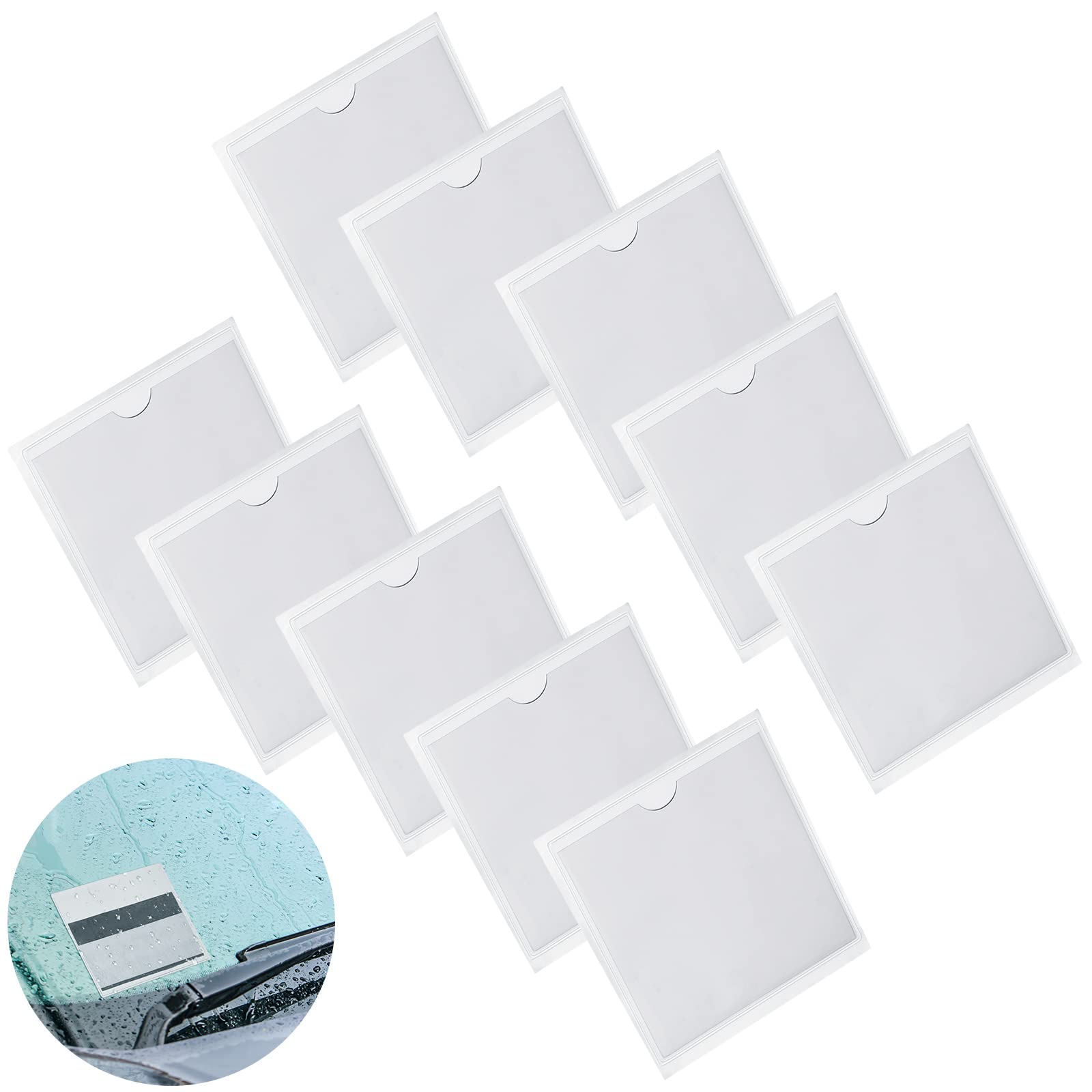 Hotop 10 Pack Parking Permit Holder, Ticket and Note Holders for Car, Van, Carav