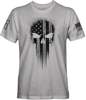 Fantastic Tees USA American Skull Men's Patriotic T-Shirt
