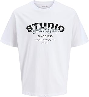 JACK & JONES Men's Jjyuki Tee Ss Crew Neck Bf Jjyuki Tee Ss Crew Neck Bf (Pack of 1)