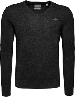 Gant Classic Cotton V-Neck Men's Jumper (Pack of 1)