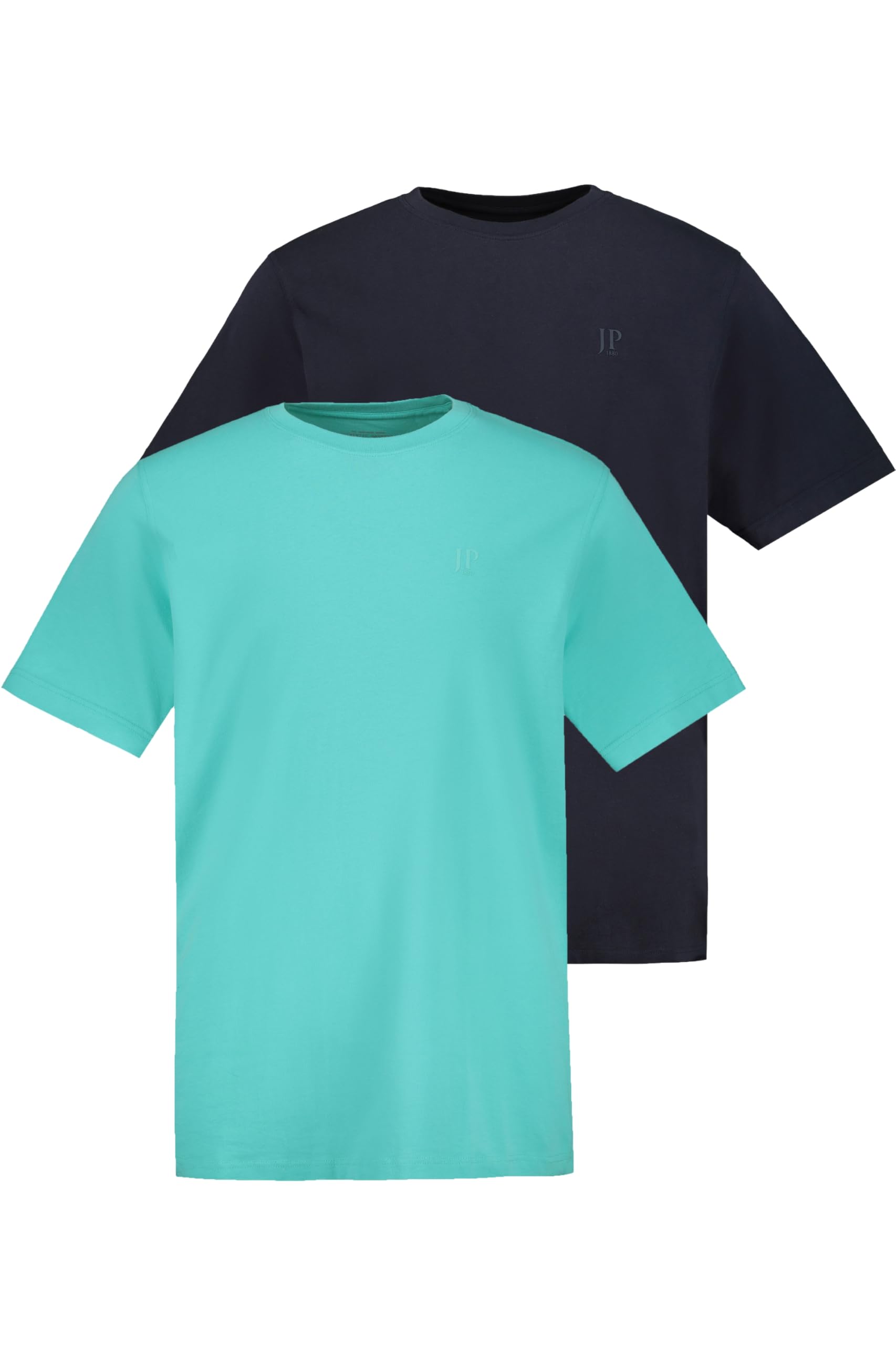 JP 1880 Men's Plus Sizes L-8XL 2-Pack Crew Neck Basic Collection 702637