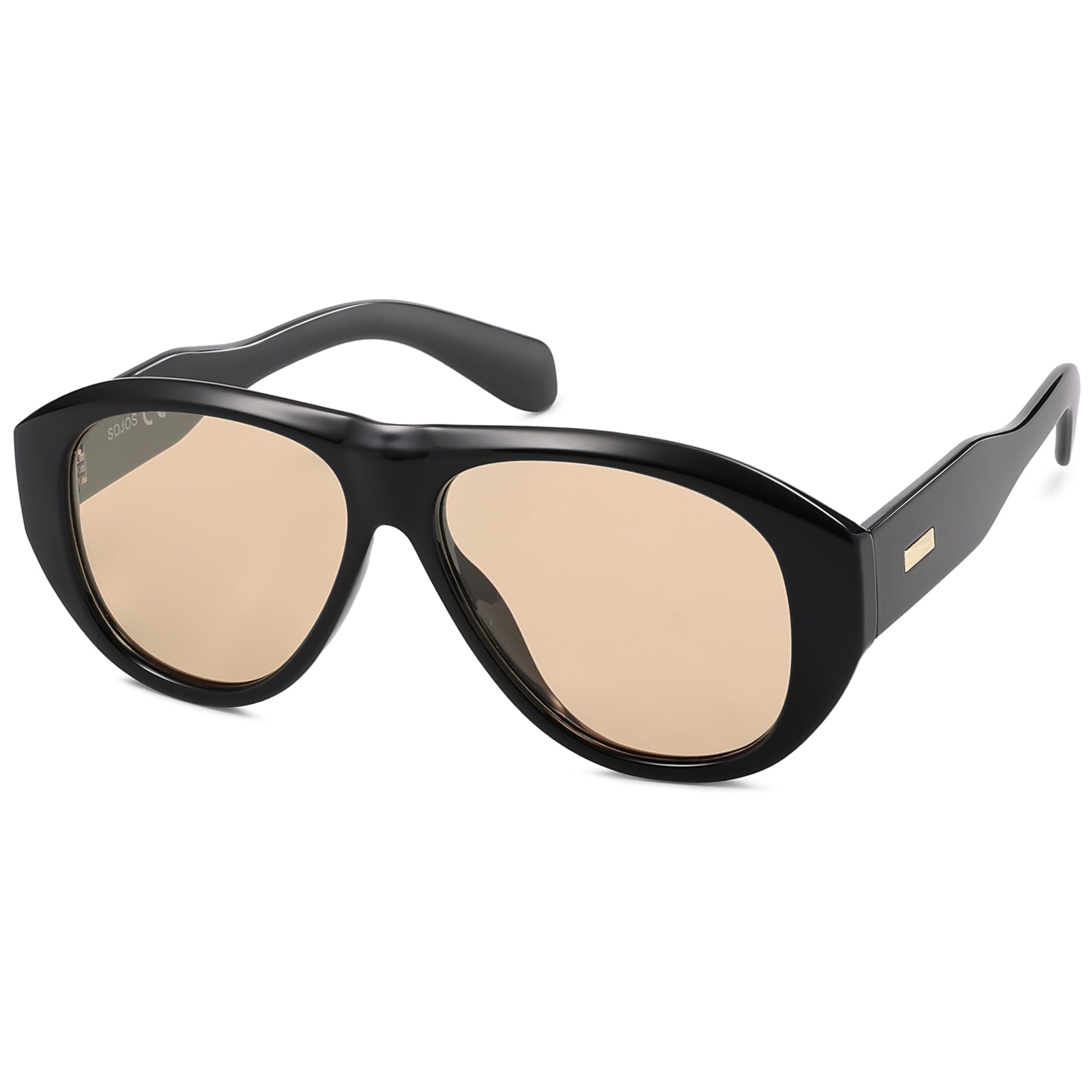 SOJOS Retro Oversized Polarized Aviator Sunglasses for Women Men Vintage 70s Sty