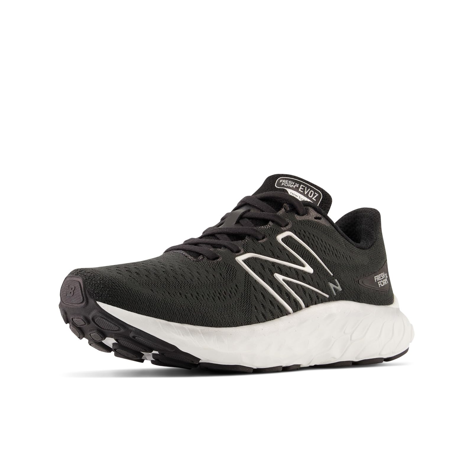 New Balance Women's Fresh Foam X Evoz V3 Sneaker, Black/White, 36 EU