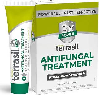 terrasil Clotrimazole Antifungal Cream Maximum Strength Treatment, 0.5oz