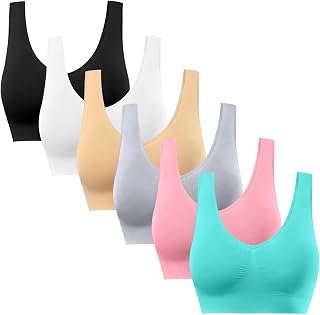 BESTENA Sports Bras for Women, Seamless Comfort Yoga Bra with Removable Pads