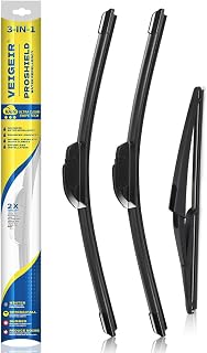 3 Pack Windshield Wiper Blades Compatible with Nissan Rogue 2014-2023 Pathfind 2013-2021 Original Factory Quality Front Rear Wipers Blade Set for My Car - 26" 17" 12"