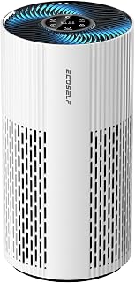Air Purifiers for Home Large Room Up to 1500 Ft², True HEPA Filter, HAP604 | 20dB Sleep Mode, 360° Air Intake & Outlet, Night Light, Timer Settings, Air Cleaner for Bedroom, Pet Dander & Smoke, White