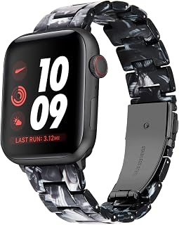 BINLUN Band Compatible with Apple Watch Band 38mm 40mm 41mm 42mm 44mm 45mm 46mm 49mm for Women Resin Band Compatible with iWatch Series 12 11 10 9 8 7 6 5 4 3 2 1 SE Ultra in Lightweight Stylish