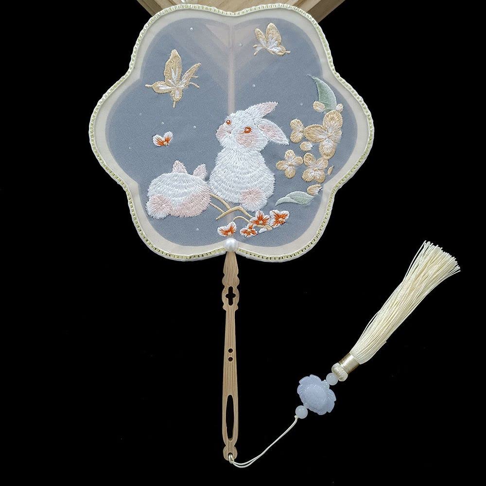 Chinese Style Embroidery Fan Antique Style Fan for Dance Photography (2)