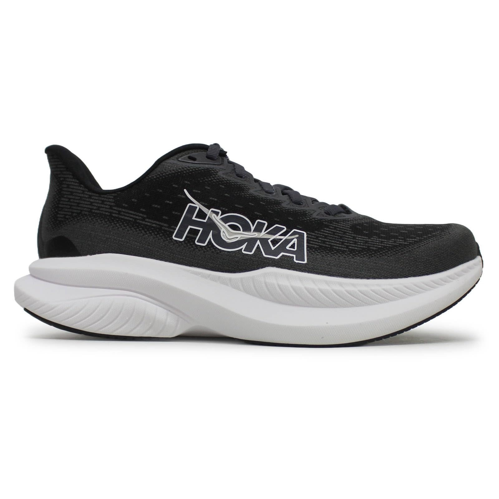 HOKA ONE ONE 1147810-BWHT Mach 6 Women Black/White UK 9