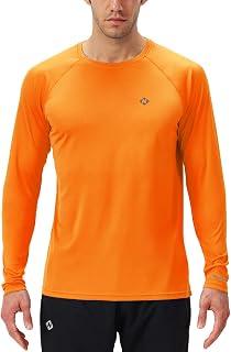 NAVISKIN Men's Rash Guard Shirts Swim Shirts UPF 50+ UV Sun Protection Long Sleeve Shirts Lightweight Quick Dry
