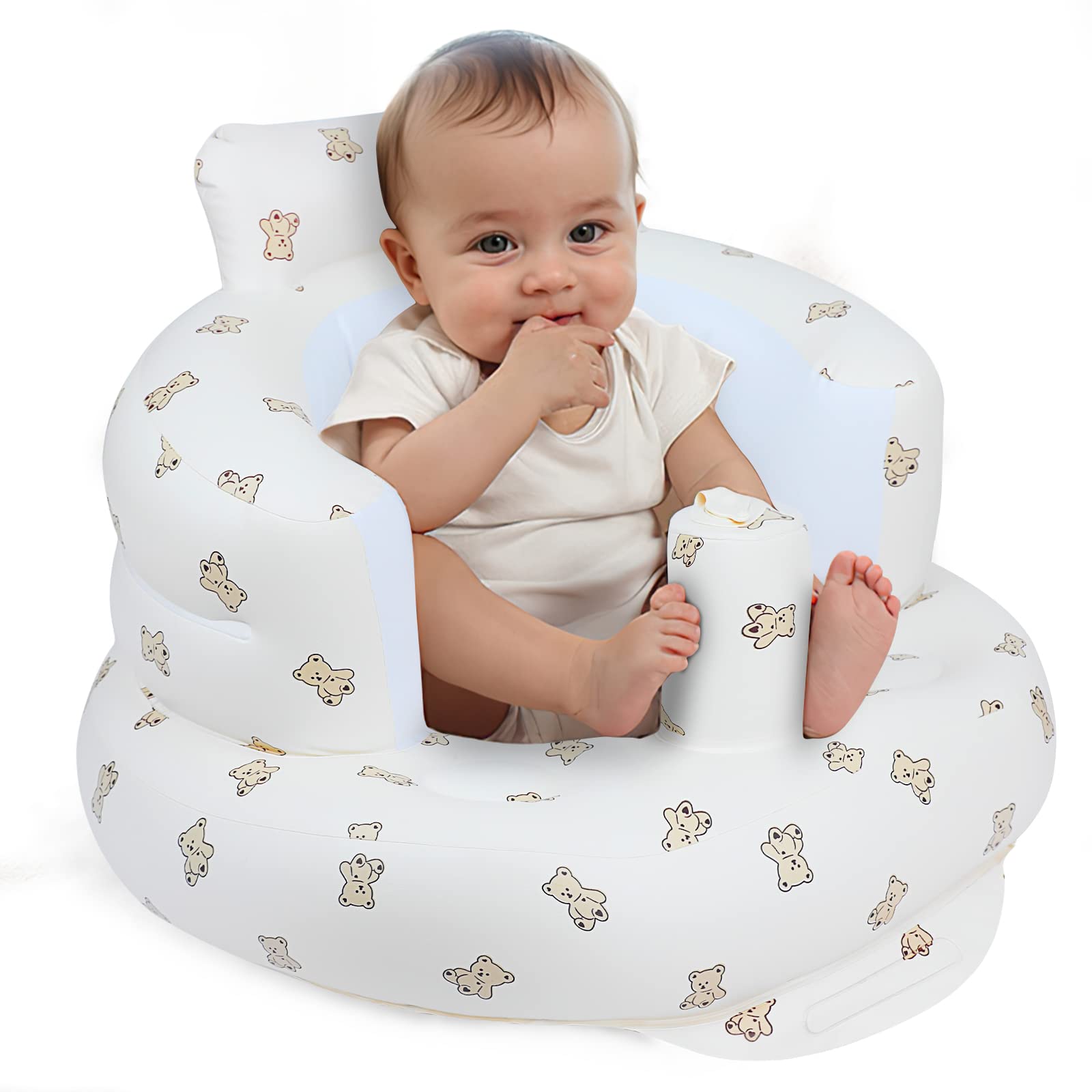 EKEPE Inflatable Baby Seat, Baby Chair for Infant Sitting Up, 3 Months & Up | CP