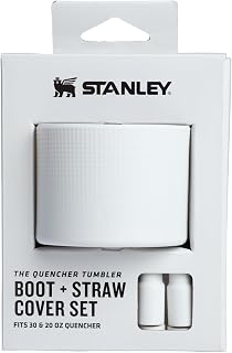 Stanley Quencher Boot and Straw Cover Cap | Anti-Slip Silicone Protector for Tumbler with Handle | Accessory Set for Stainless Steel Drinking Cup | BPA-Free