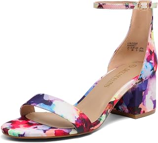 DREAM PAIRS Women's Comfort Low Block Heel Sandals