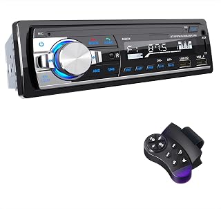 RDS Car Stereo Radio Bluetooth 5.0, CENXINY Car Radio Bluetooth | Car Radio Hands-Free Calling, 4x65W 1Din Car Stereo with Clock/Remote Control MP3 Player Supports 2USB/AUX/TF/SD/iOS Android