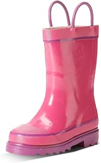 Western Chief Kids Waterproof Rubber Classic Rain Boots with Pull Handles