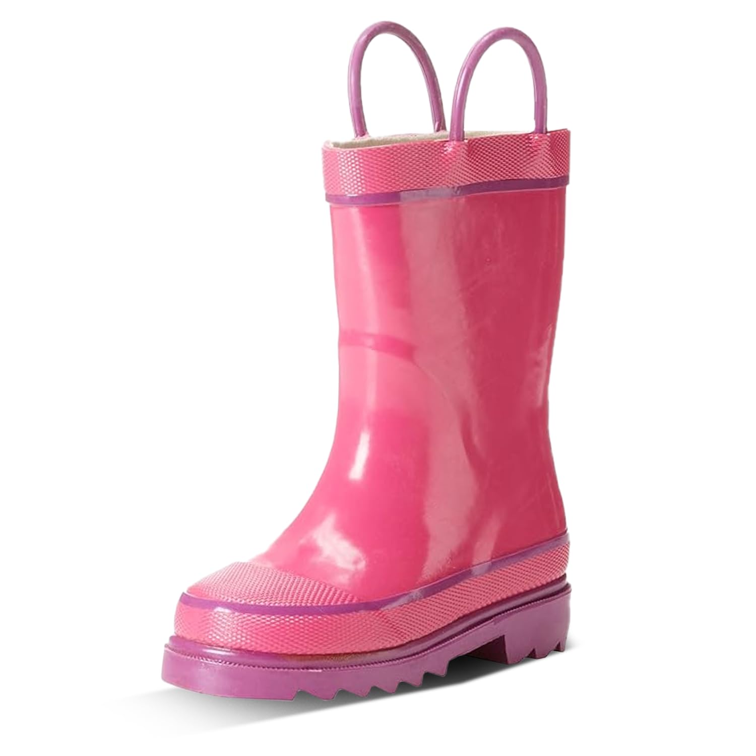Western Chief Kids Waterproof Rubber Classic Rain Boots with Pull Handles