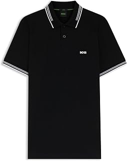 BOSS Men's Paul Polo, Black1, 3XL EU