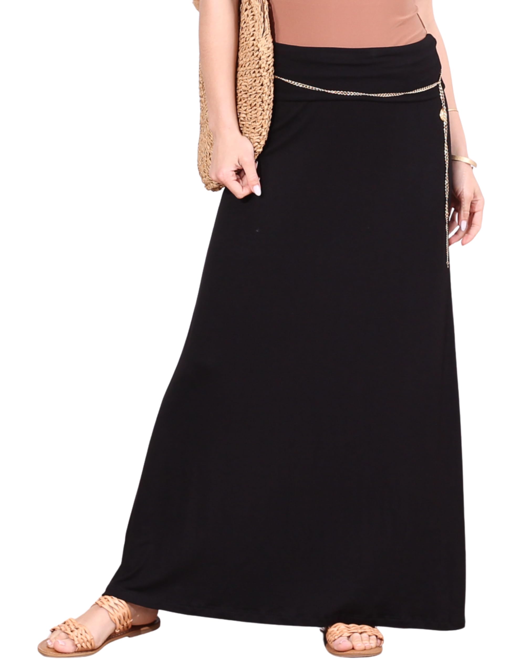 Popana Long Maxi Skirt for Women, Flowy Long Skirts for Women