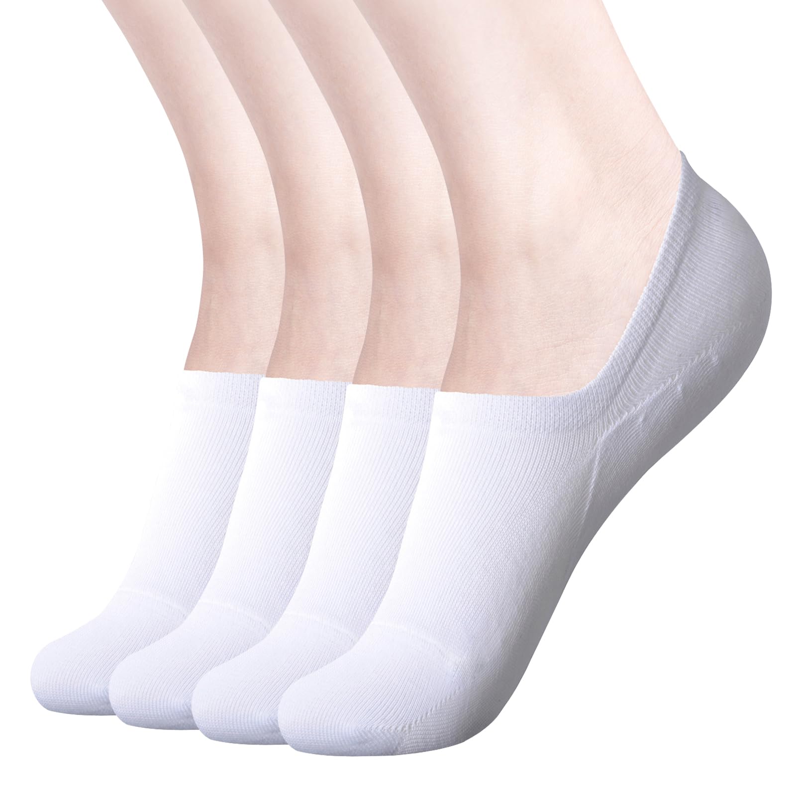 DIBAOLONG Womens No Show Socks Non Slip Flat Boat Line Low Cut Socks (6-12 Packs