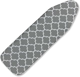 Eiqikayo Ironing Board Cover and Pad,13x43In Sewn-in Thick Feltpads | Scorch & Stain-Resistant Replacement Ironing Board Cover with Elastic Edge, Fits Standard Ironing Boards, Easy to Install