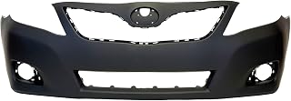 FitParts Compatible with Toyota Camry 2010–2011 Front Bumper Cover | Primed, With Fog Light Holes, Sedan, Hybrid, Ready to Paint, OEM 5211906958, TO1000356
