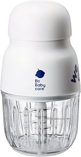 Bc Babycare Baby Food Maker-Glass Baby Puree blender for Fruit, Vegatable &amp; Meat,Mini Food Processor for Potatoes, Grapes &amp; Strawberries,White,10oz