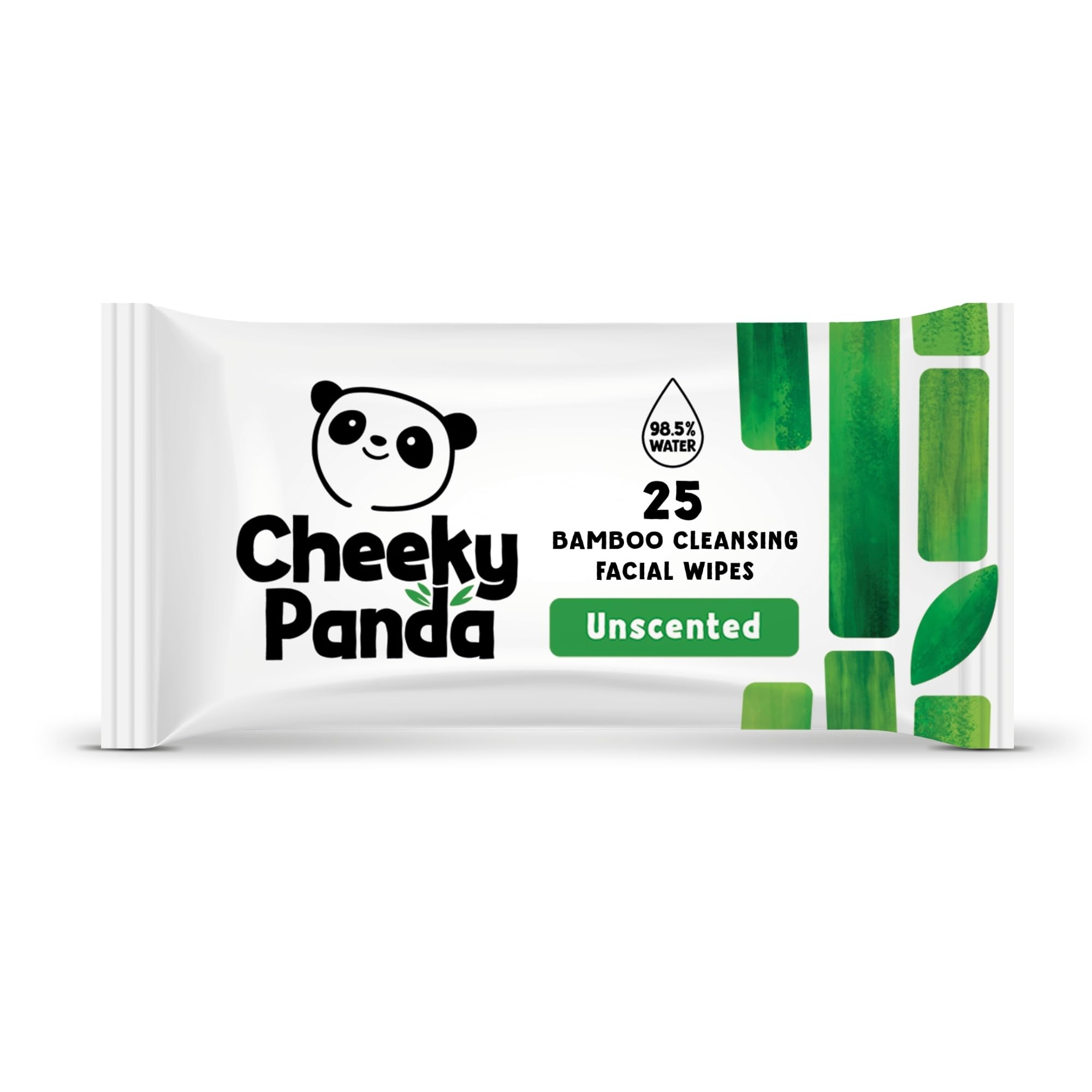 The Cheeky Panda Bamboo Facial Cleansing Wipes | 25 x Cleansing Wipes | Face Mak