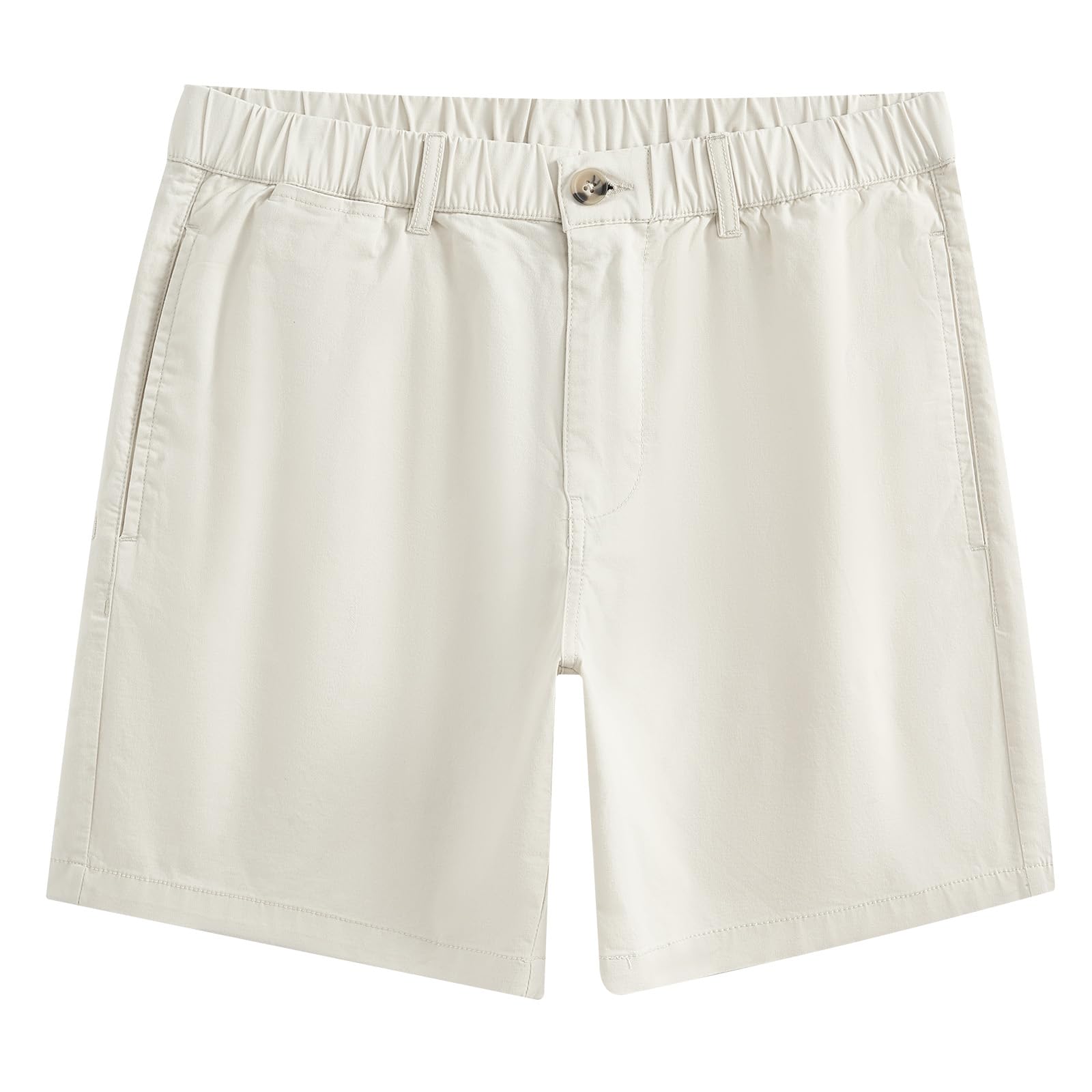 maamgic Men's Classic Fit 7" Cotton Casual Khaki Shorts with Multi-Pocket