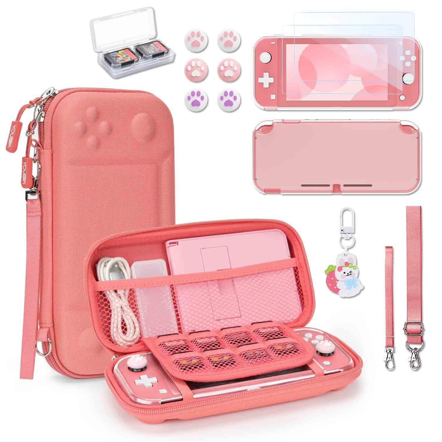 Younik Switch Lite Case, Portable Switch Lite Carrying Case, 14 in 1 Accessories