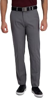 Haggar Men's Big & Tall Cool Right Performance Flex Straight Fit Flat Front Pant